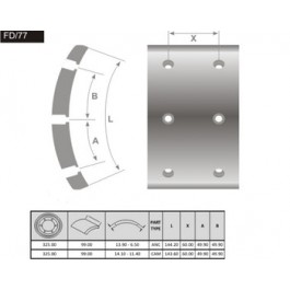 Lona Pesada de Freio - Fras-le - FD/77