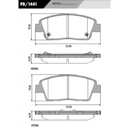 Pastilha Dianteira de Freio - Fras-le - PD/1441