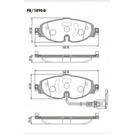 Pastilha Dianteira de Freio - Fras-le - PD/1490-B