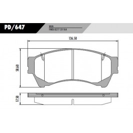 Pastilha Dianteira de Freio - Fras-le - PD/647