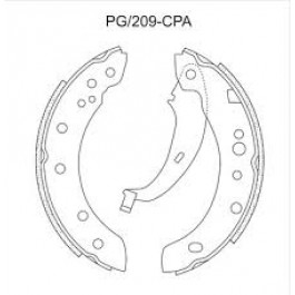 Sapata com Lona - PG-209 - Fras-Le