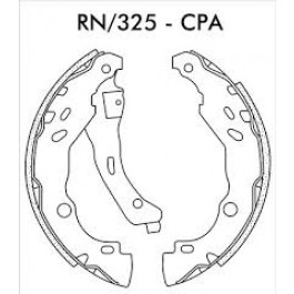 Sapata de Freio Traseiro - RN-325 - CPA - Fras-Le
