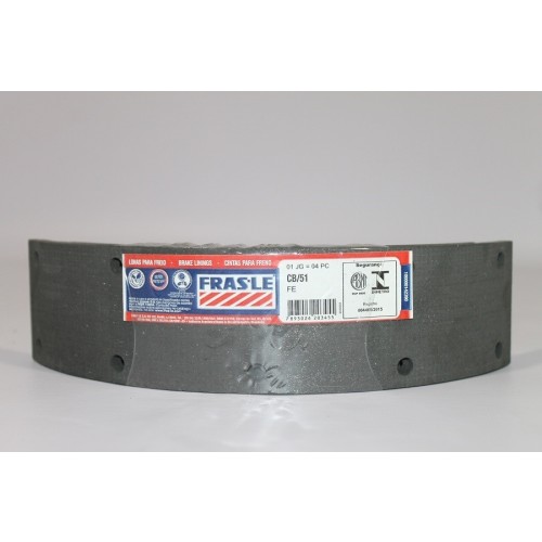 Lona Leve de Freio Traseira - CB-51 - Fras-Le - (6 furos)