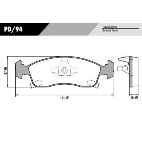 Pastilha Dianteira de Freio - Fras-le - PD/94