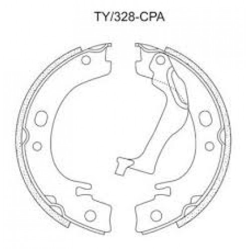 Sapata com Lona - TY/328-CPA - Fras-le