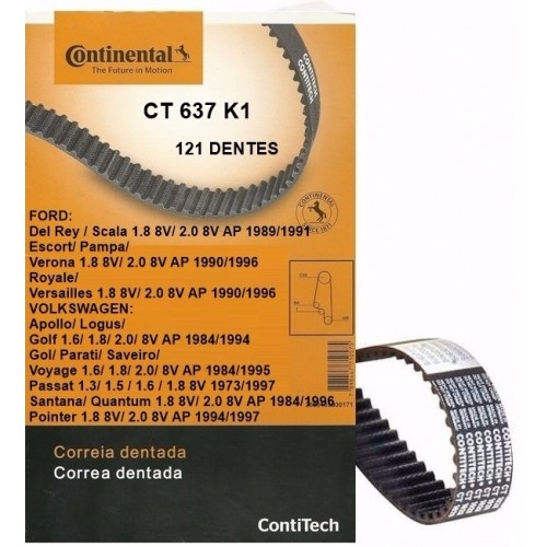 Kit de Correia Comando - Contitech - ct637k1 - Unitário