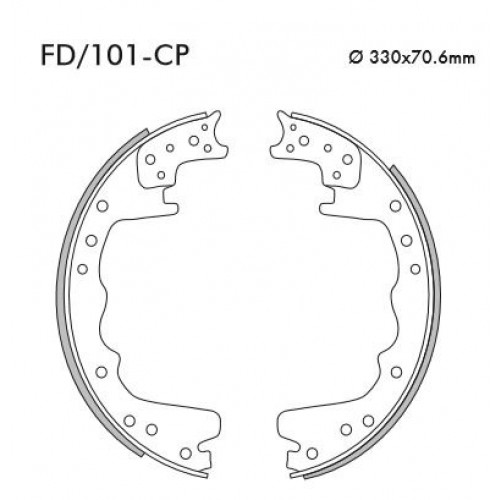 Sapata com Lona - FD/101-CP - Fras-le