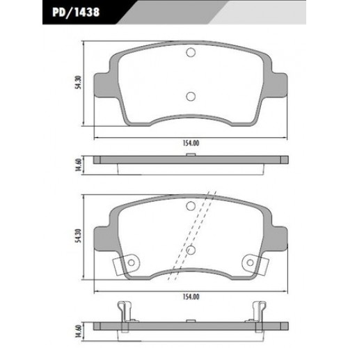 Pastilha Dianteira de Freio - Fras-le - PD/1438 
