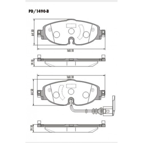 Pastilha Dianteira de Freio - Fras-le - PD/1490-B