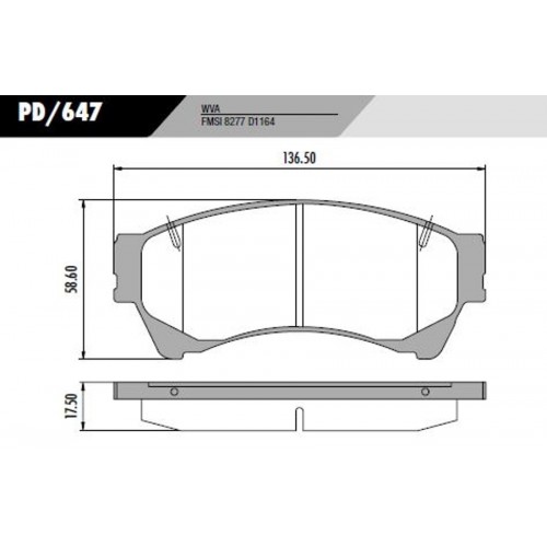Pastilha Dianteira de Freio - Fras-le - PD/647