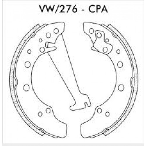 Sapata com Lona - Fras-le - VW/276-CPA